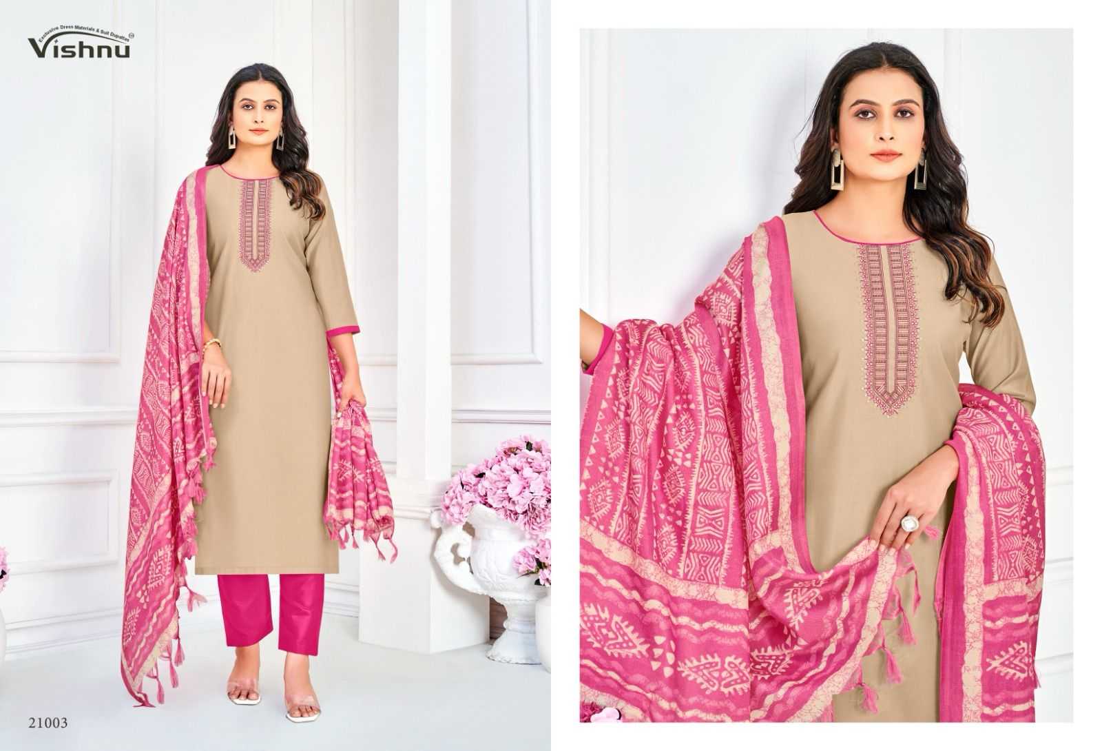 Vishnu Evanka Vol 12 catalog ladies dress material wholesale