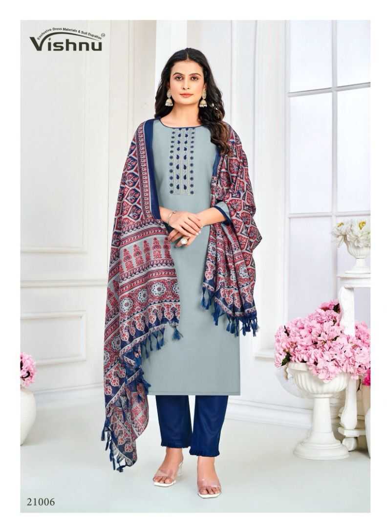 Vishnu Evanka Vol 12 catalog ladies dress material wholesale