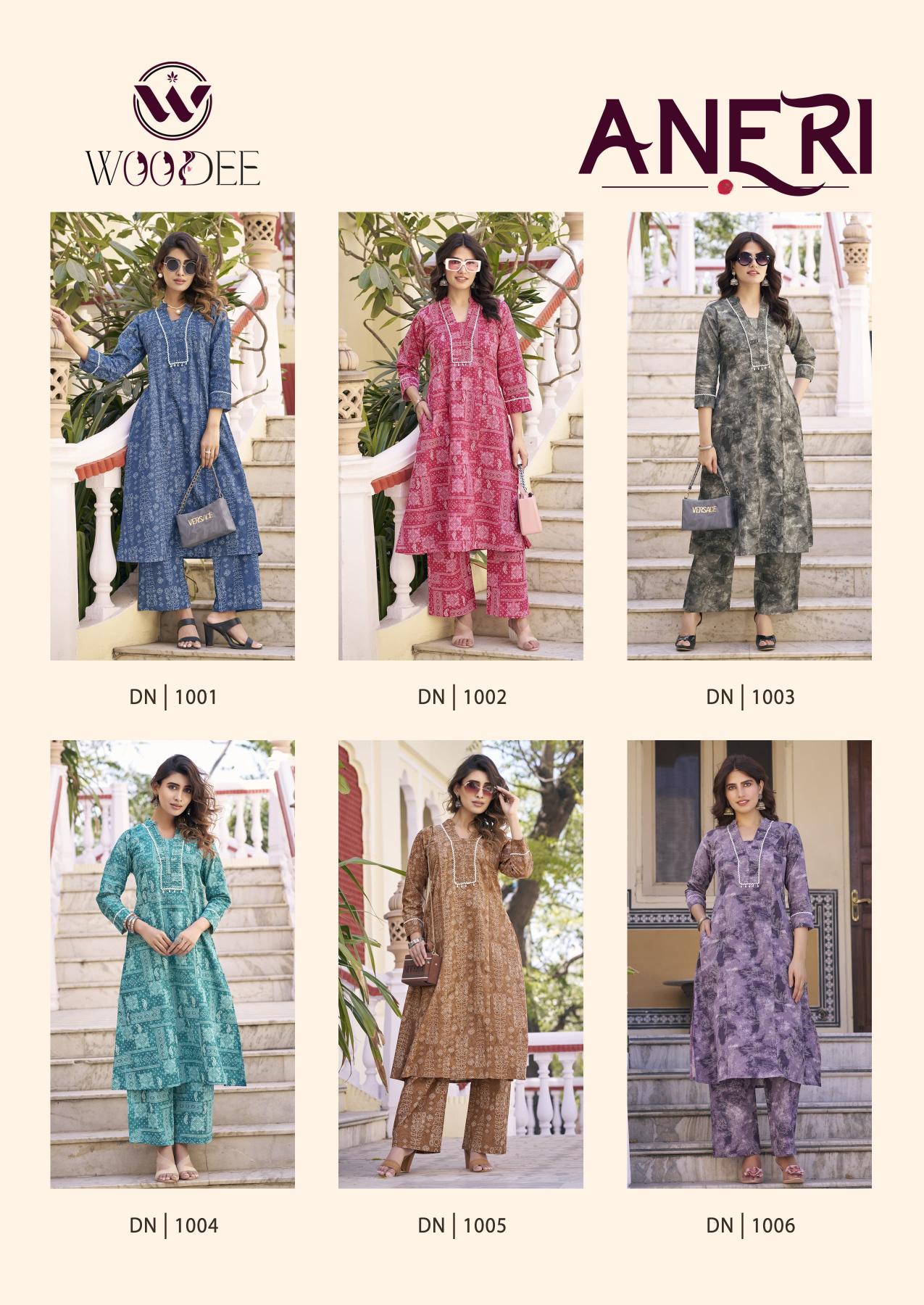 Woodee Aneri catalog co ord sets manufacturers in india