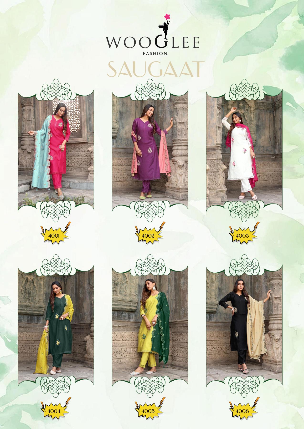 Wooglee Saugaat Catalog latest kurti design online india