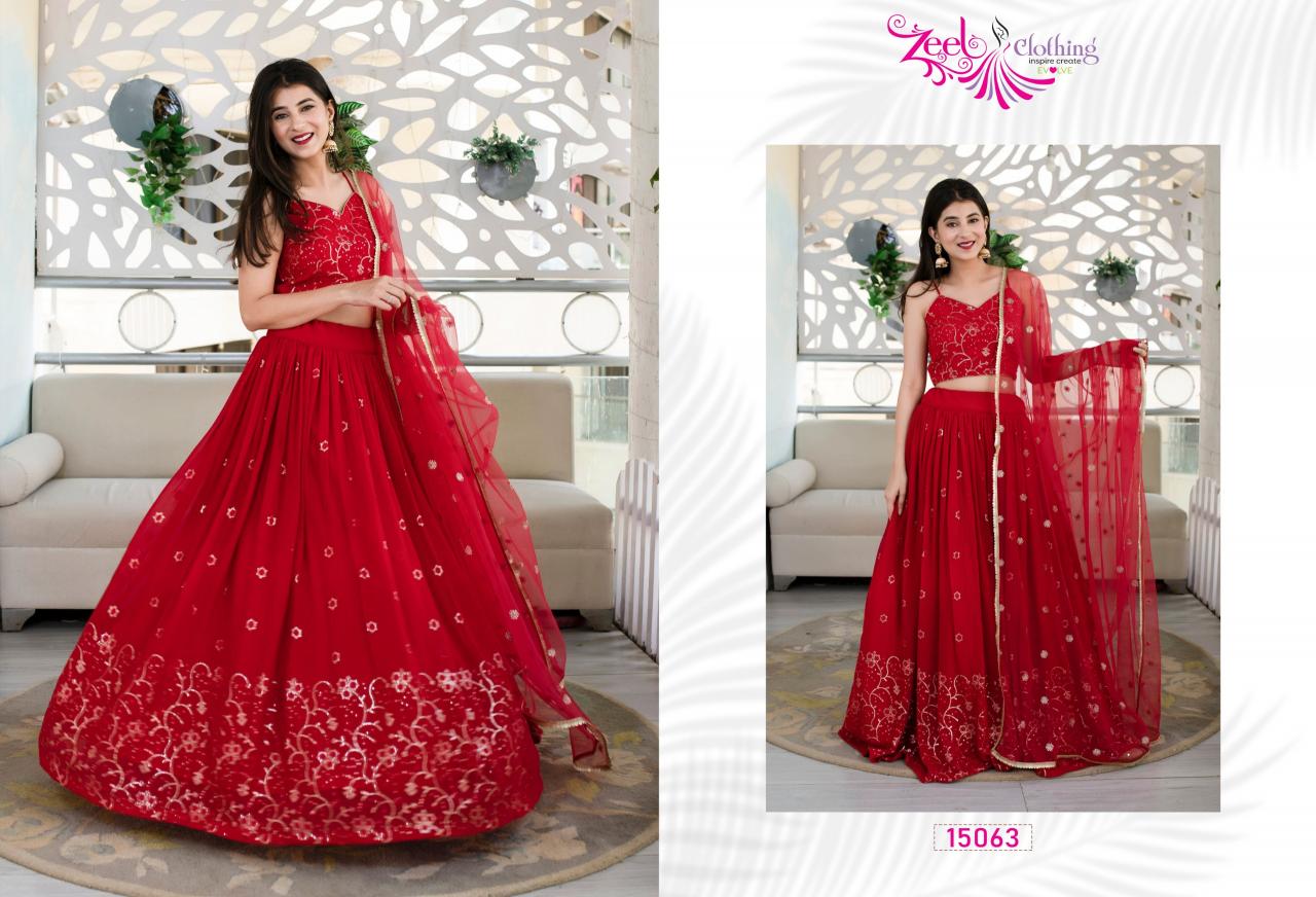 Zeel Clothing Volume 21 Catalog wholesale lehenga for girls chandni chowk
