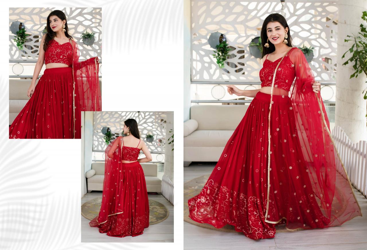 Zeel Clothing Volume 21 Catalog wholesale lehenga for girls chandni chowk