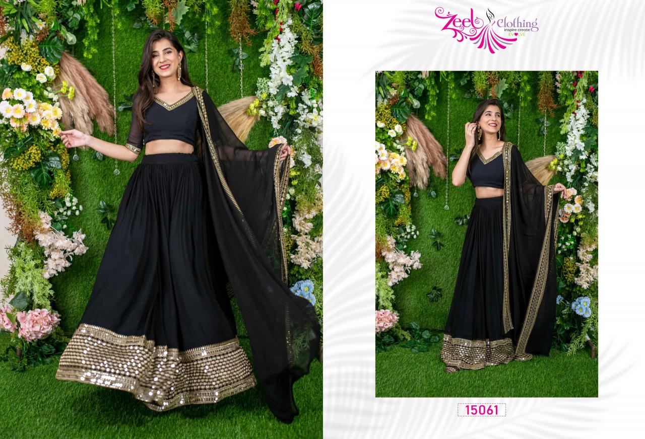 Zeel Clothing Volume 21 Catalog wholesale lehenga for girls chandni chowk