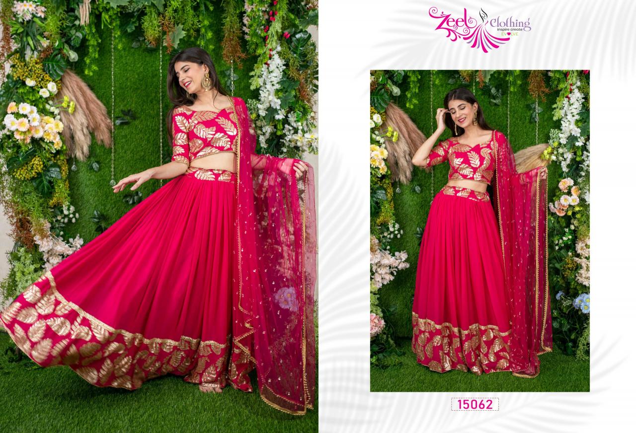 Zeel Clothing Volume 21 Catalog wholesale lehenga for girls chandni chowk