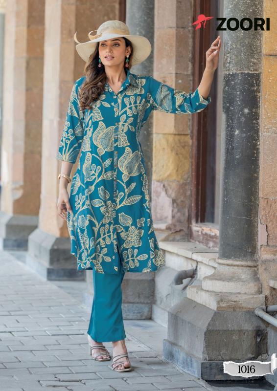 Zoori Alexa Vol 3 catalog Rayon co ord set women wholesale