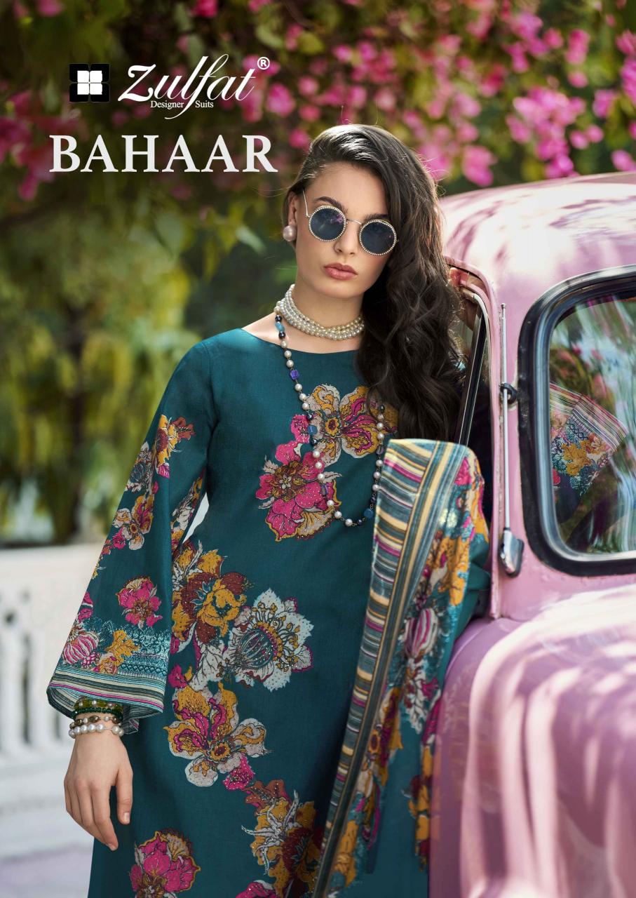 Zulfat Bahaar catalog printed cotton dress materials surat