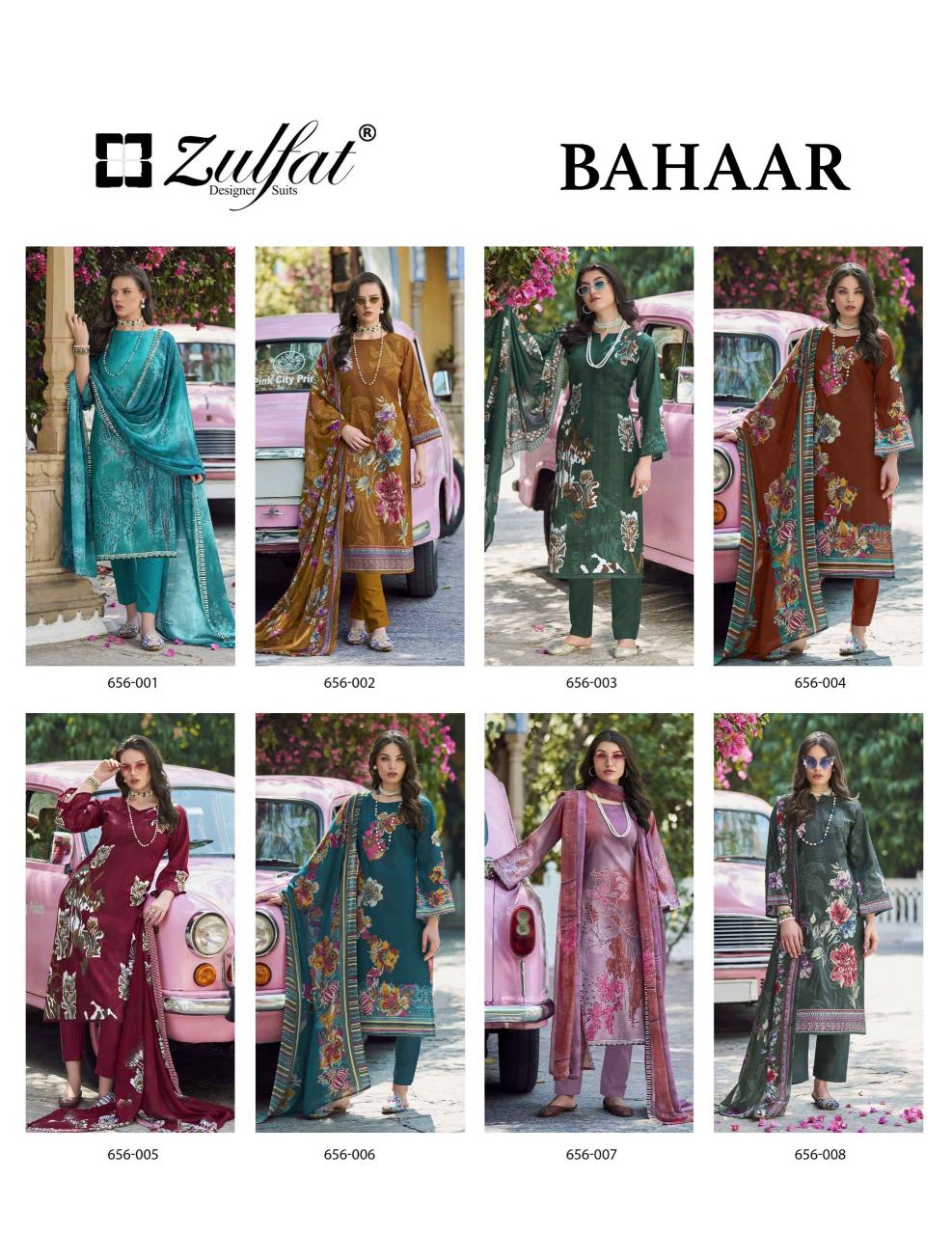 Zulfat Bahaar catalog printed cotton dress materials surat