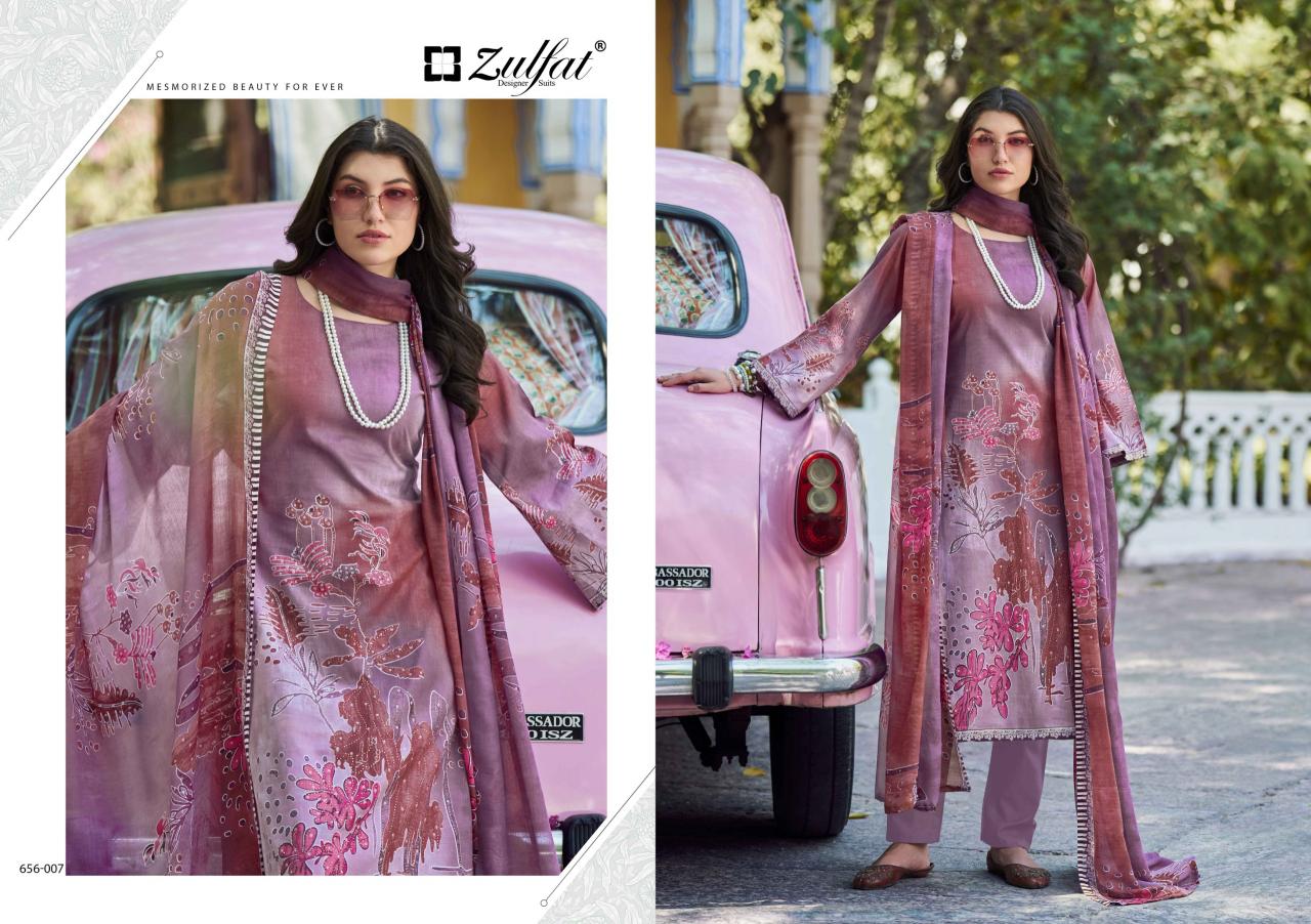 Zulfat Bahaar catalog printed cotton dress materials surat