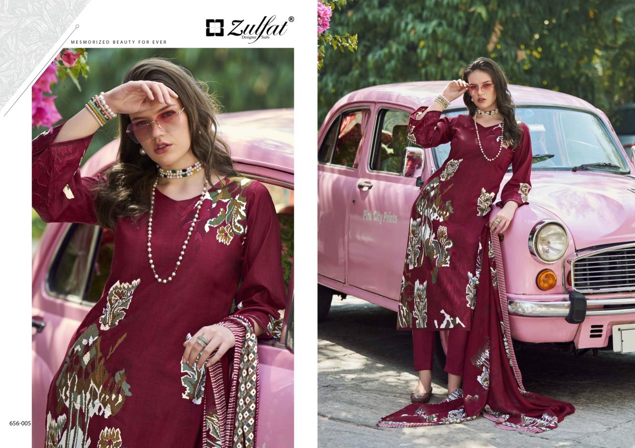 Zulfat Bahaar catalog printed cotton dress materials surat