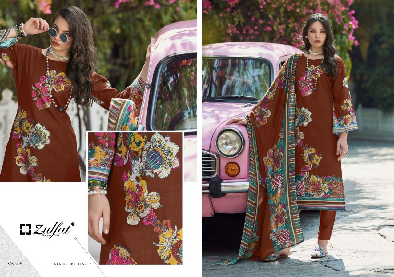 Zulfat Bahaar catalog printed cotton dress materials surat