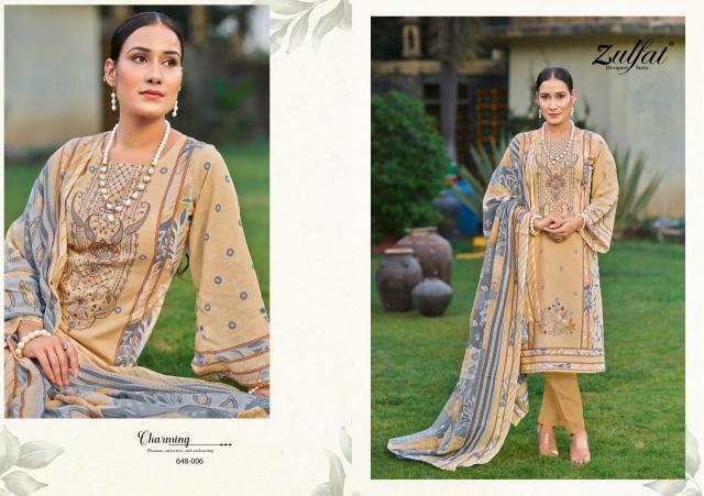 Zulfat Gulnaaz Vol 3 catalog dress materials in wholesale rate