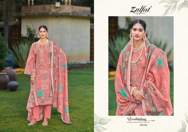 Zulfat Gulnaaz Vol 3 catalog dress materials in wholesale rate