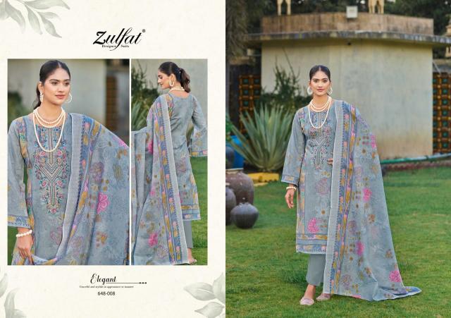 Zulfat Gulnaaz Vol 3 catalog dress materials in wholesale rate