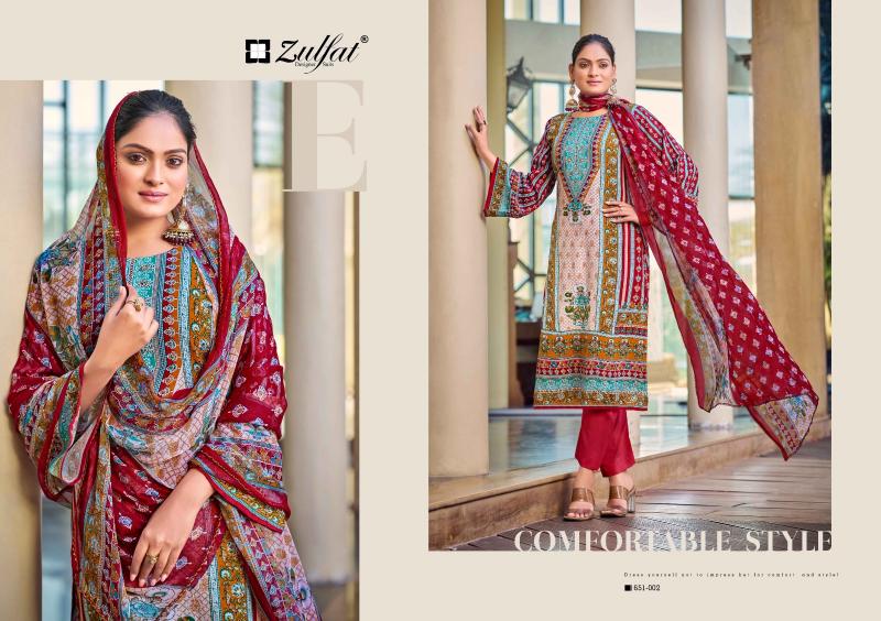 Zulfat Nafisa catalog buy dress materials from surat onlinet