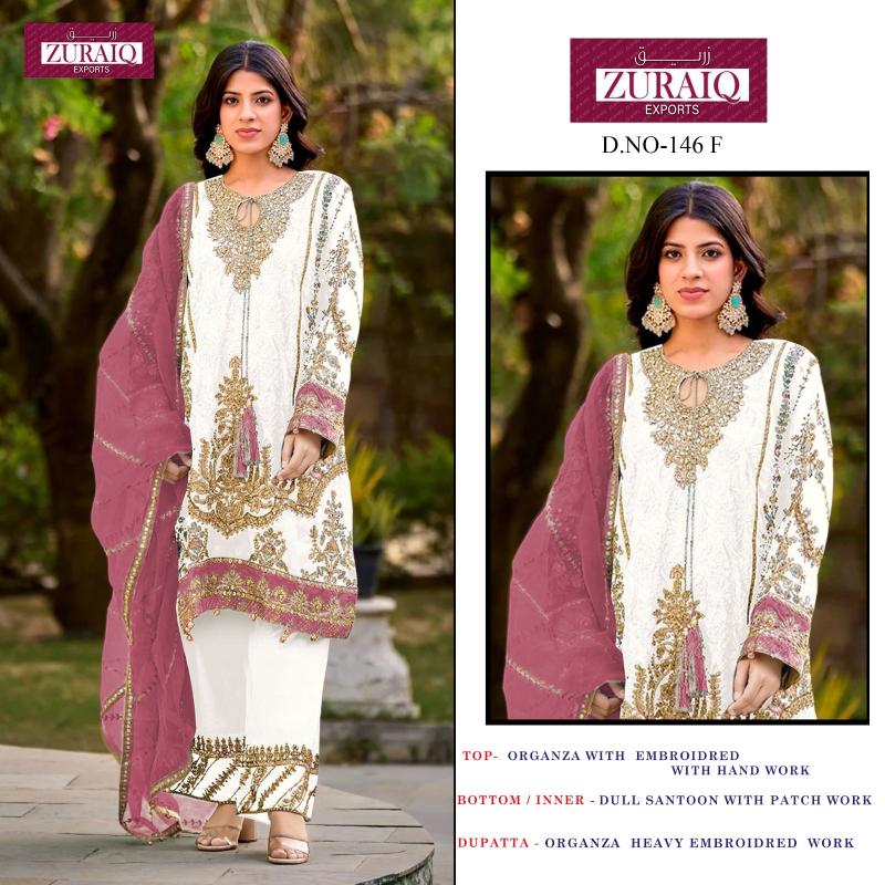 Zuraiq 146 ABCDEF Catalog new ladies pakistani suit photo