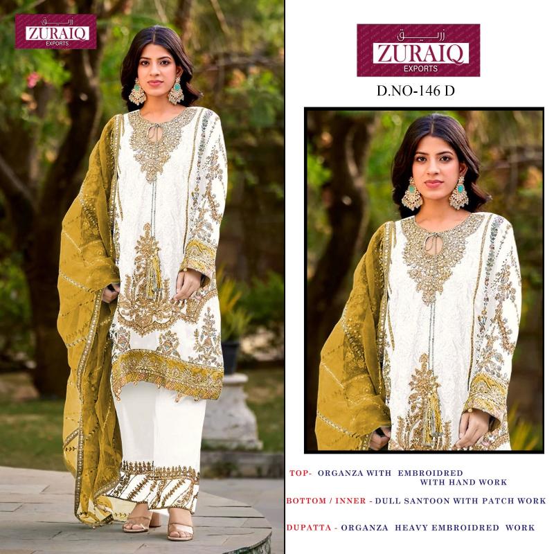 Zuraiq 146 ABCDEF Catalog new ladies pakistani suit photo