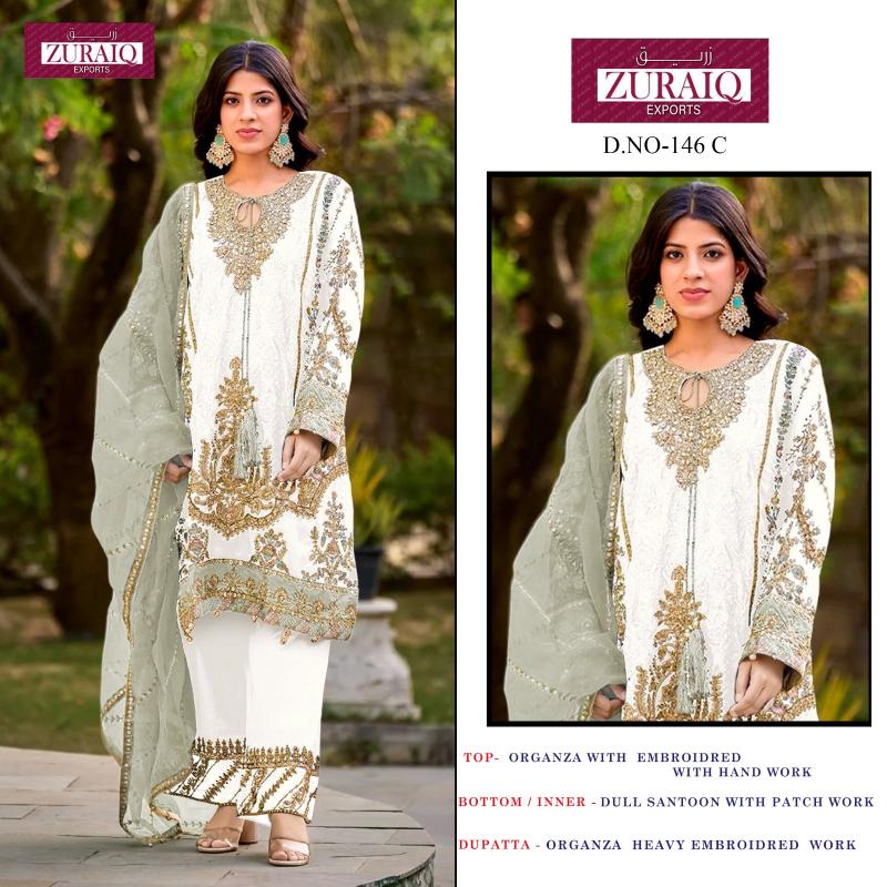 Zuraiq 146 ABCDEF Catalog new ladies pakistani suit photo