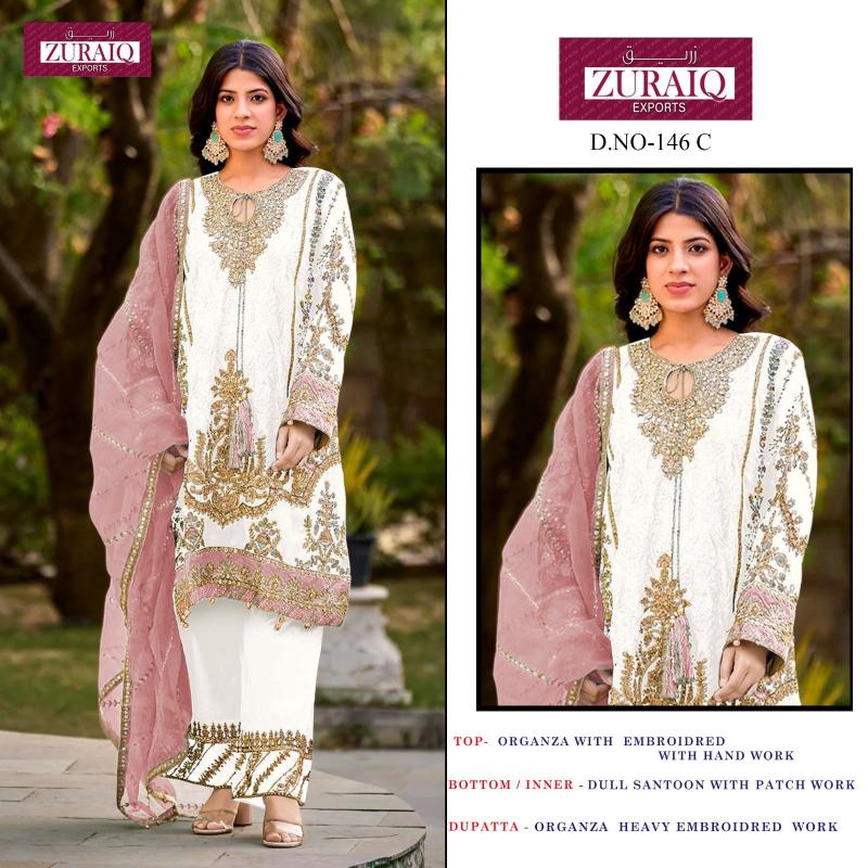 Zuraiq 146 ABCDEF Catalog new ladies pakistani suit photo