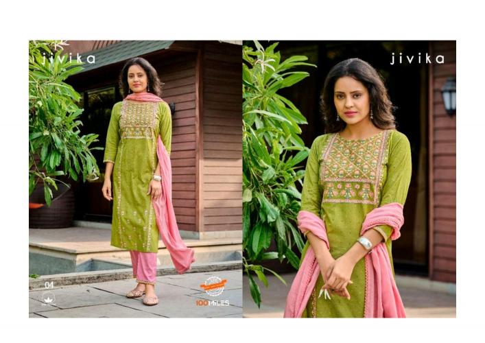 100 Miles Jivika Catalog indian fashion kurti
