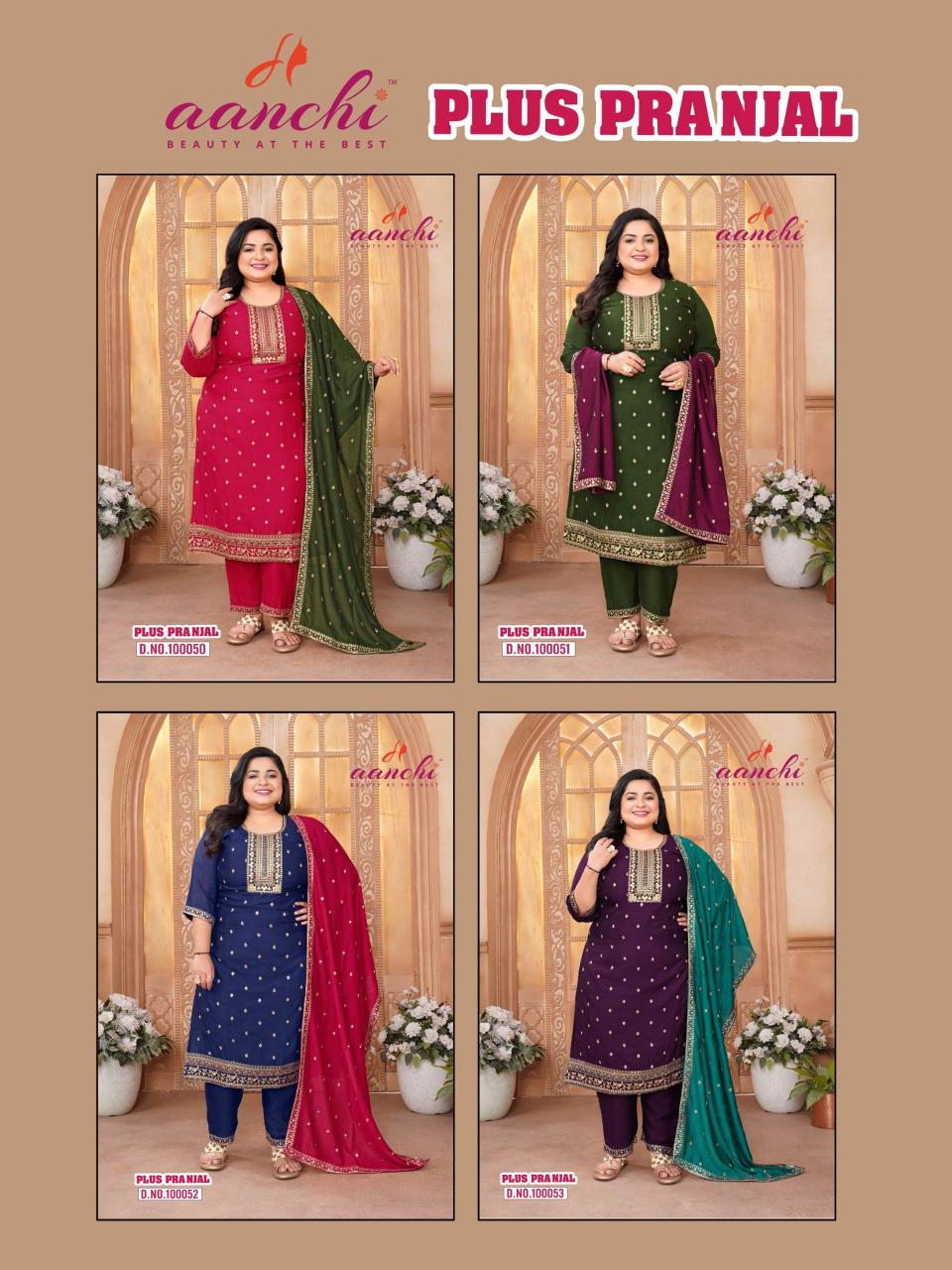 Aanchi Plus Pranjal catalog indian kurti plus size