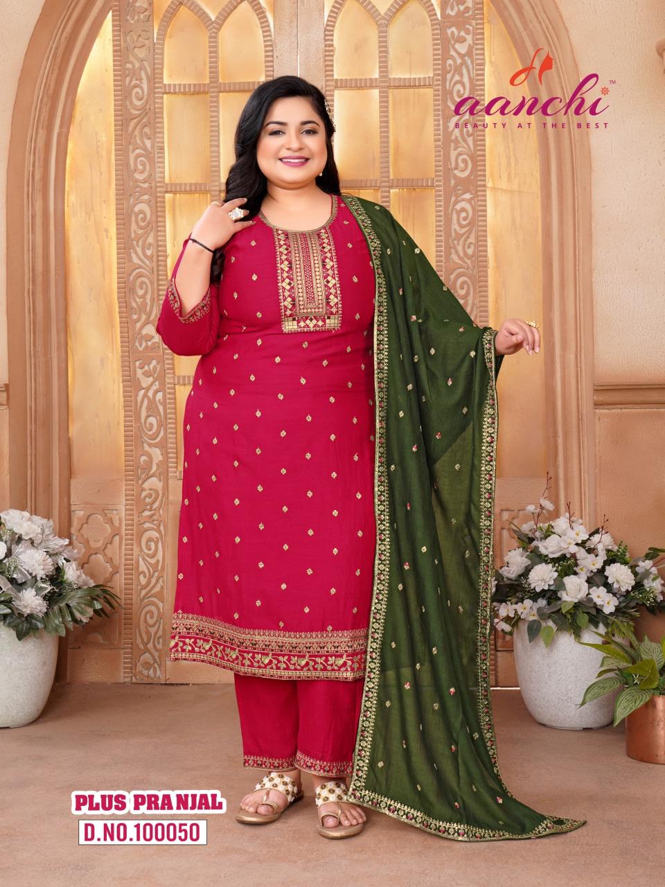Aanchi Plus Pranjal catalog indian kurti plus size
