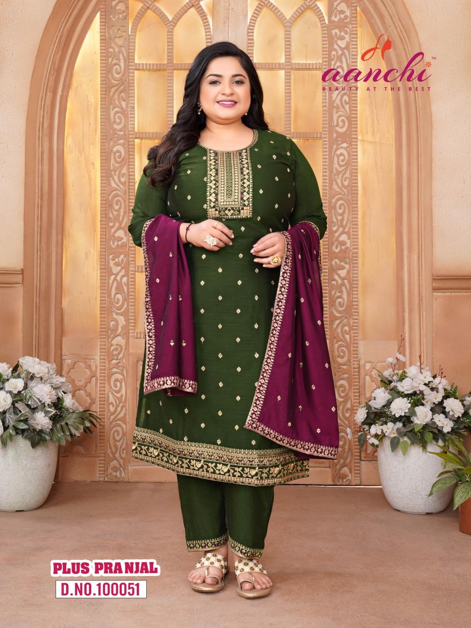 Aanchi Plus Pranjal catalog indian kurti plus size