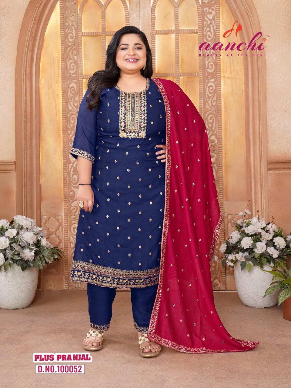 Aanchi Plus Pranjal catalog indian kurti plus size