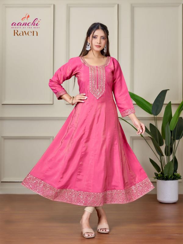 Aanchi Raven Catalog indian kurtis online shopping