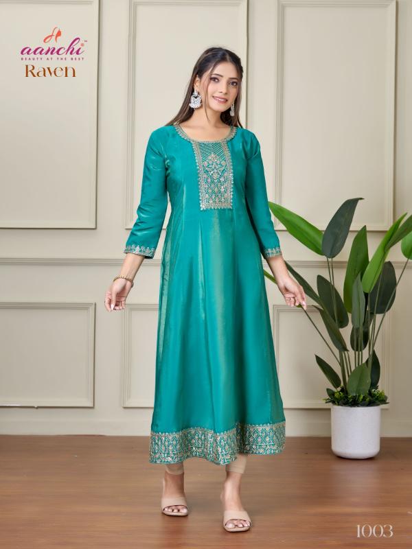 Aanchi Raven Catalog indian kurtis online shopping