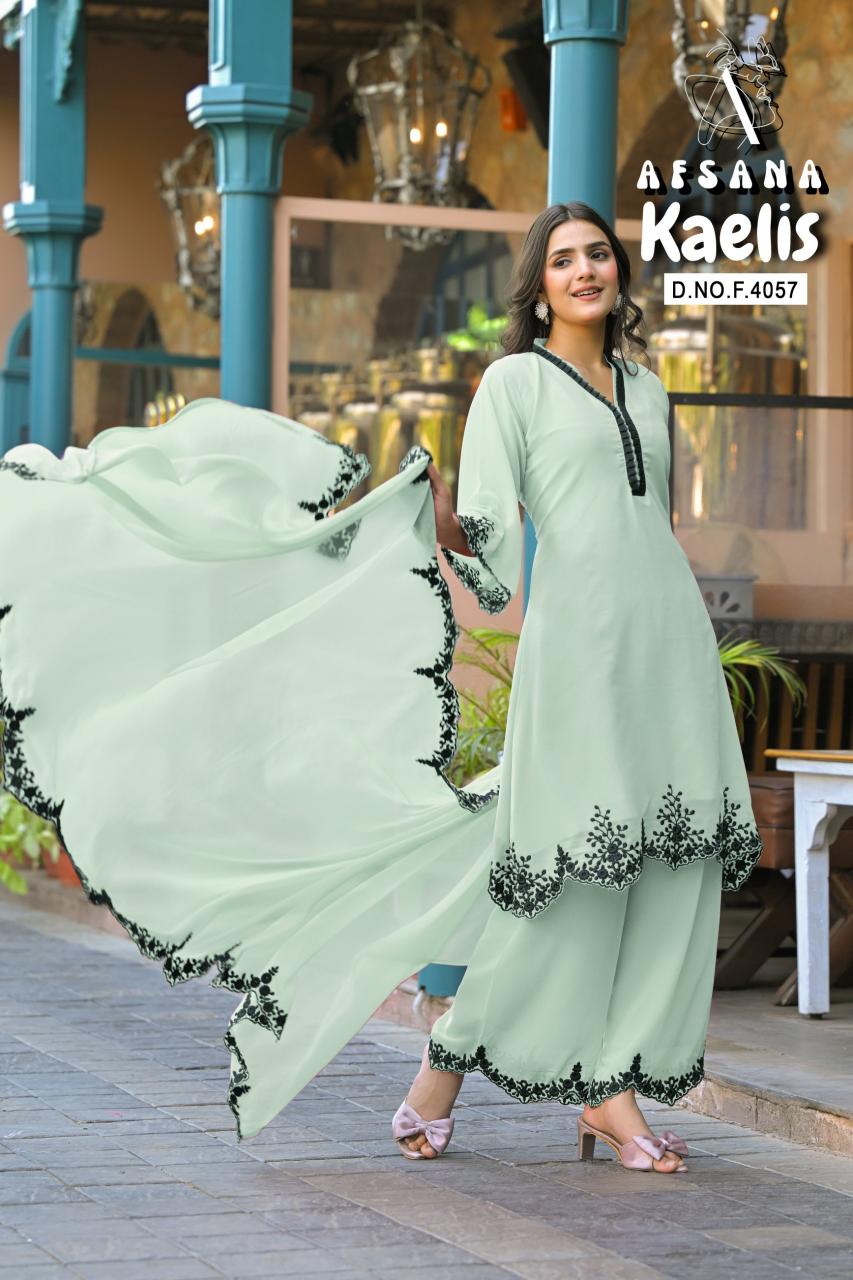 Afsana Kaelis vol 3 catalog sharara suit pakistani cutting