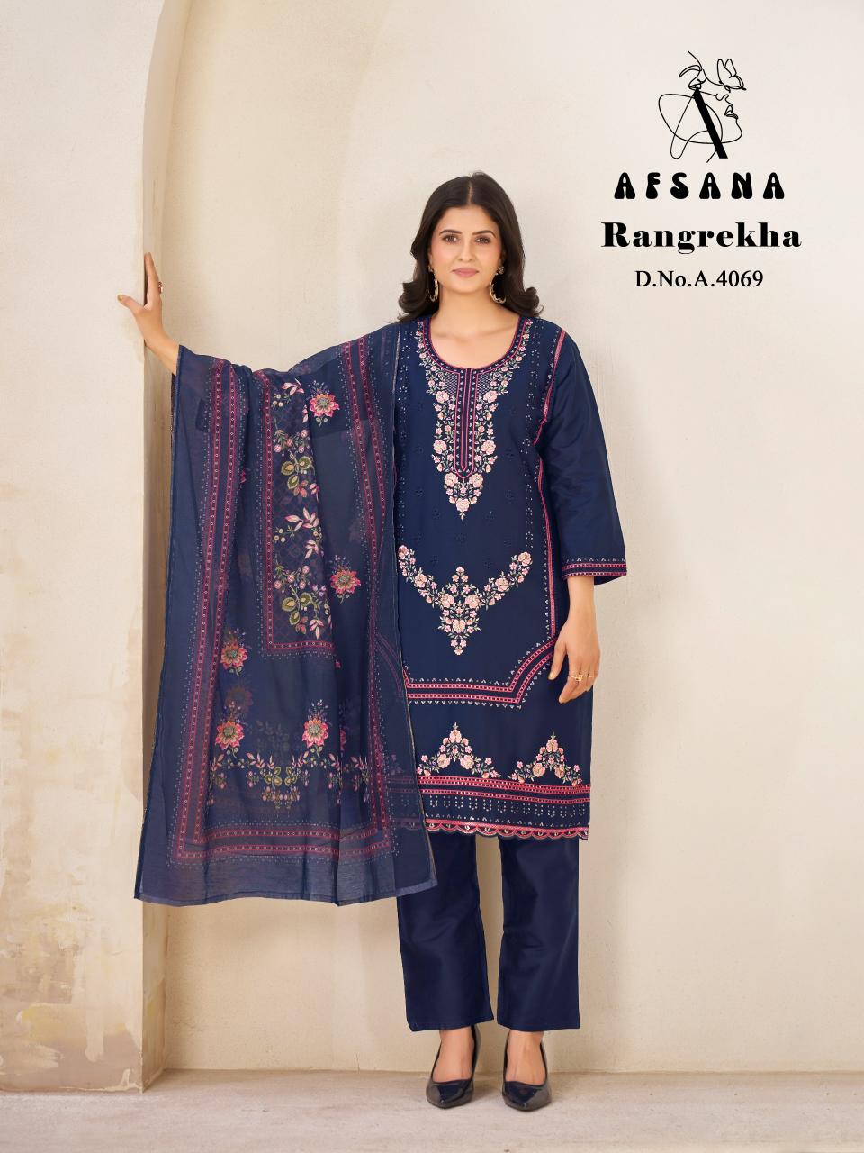 Afsana Rangrekha catalog pakistani stitched suits wholesale