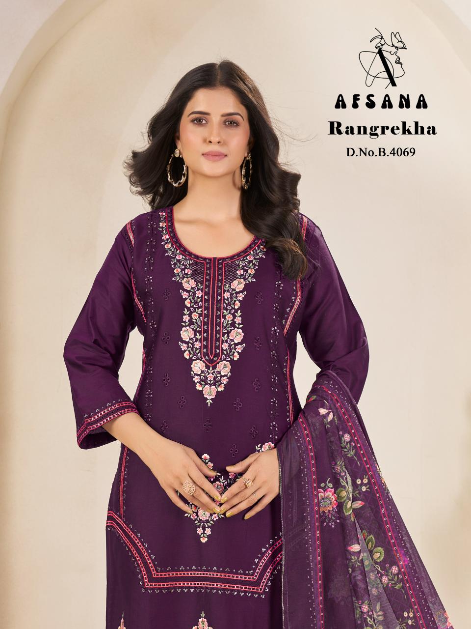Afsana Rangrekha catalog pakistani stitched suits wholesale