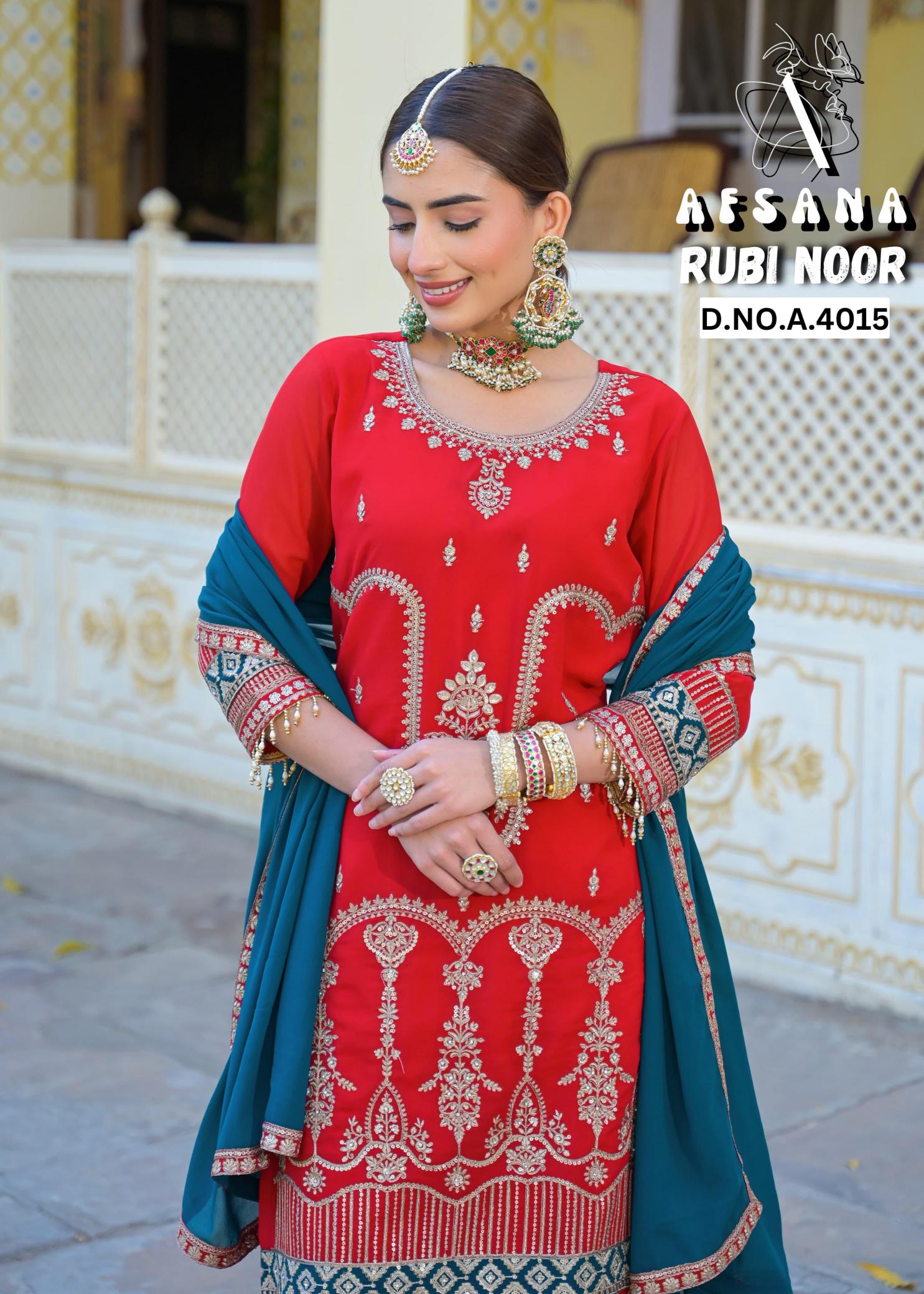 Afsana Rubi Noor catalog pakistani wedding suit in dubai