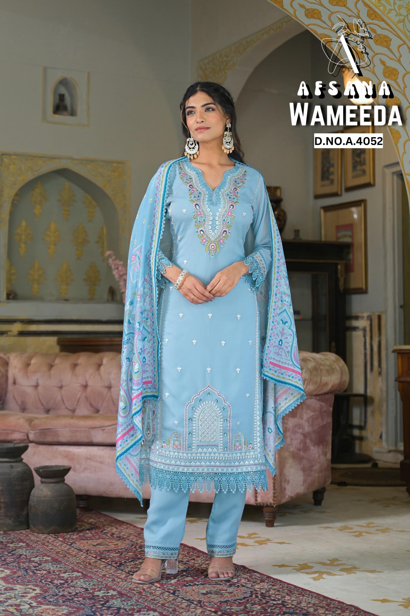 Afsana Wameeda catalog best pakistani suits shops near me