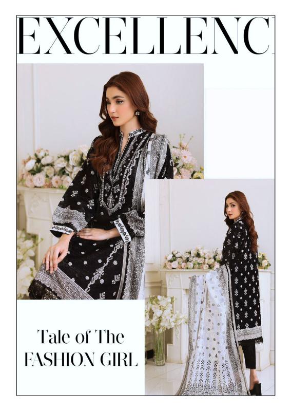 Alkaram Black & White Vol-07 - Karachi Dress Material  - Wholesale Catalog