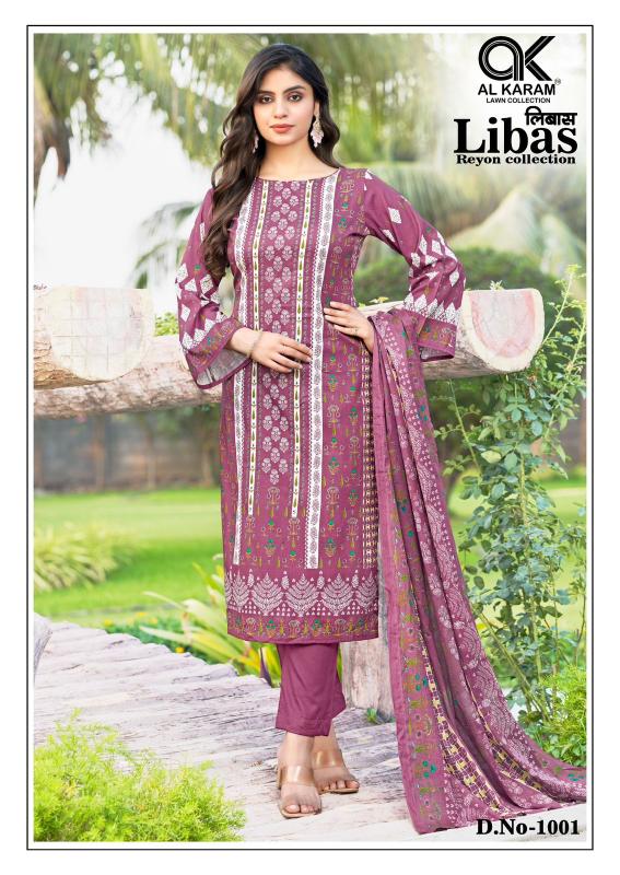 Alkaram Libas Vol-01 -Karachi Dress Material - Wholesale Catalog