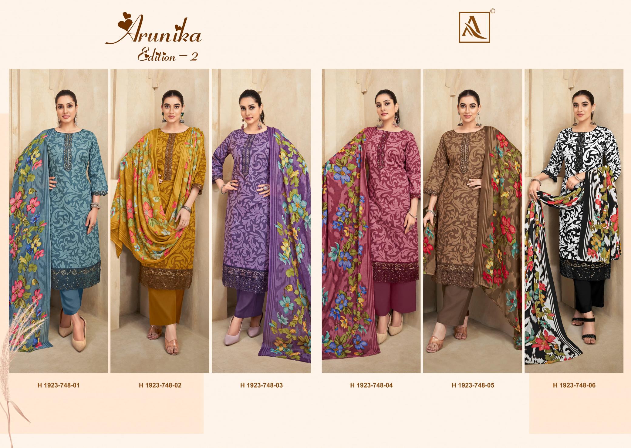 Alok Arunika Vol 2 Catalog dress material wholesale price in india
