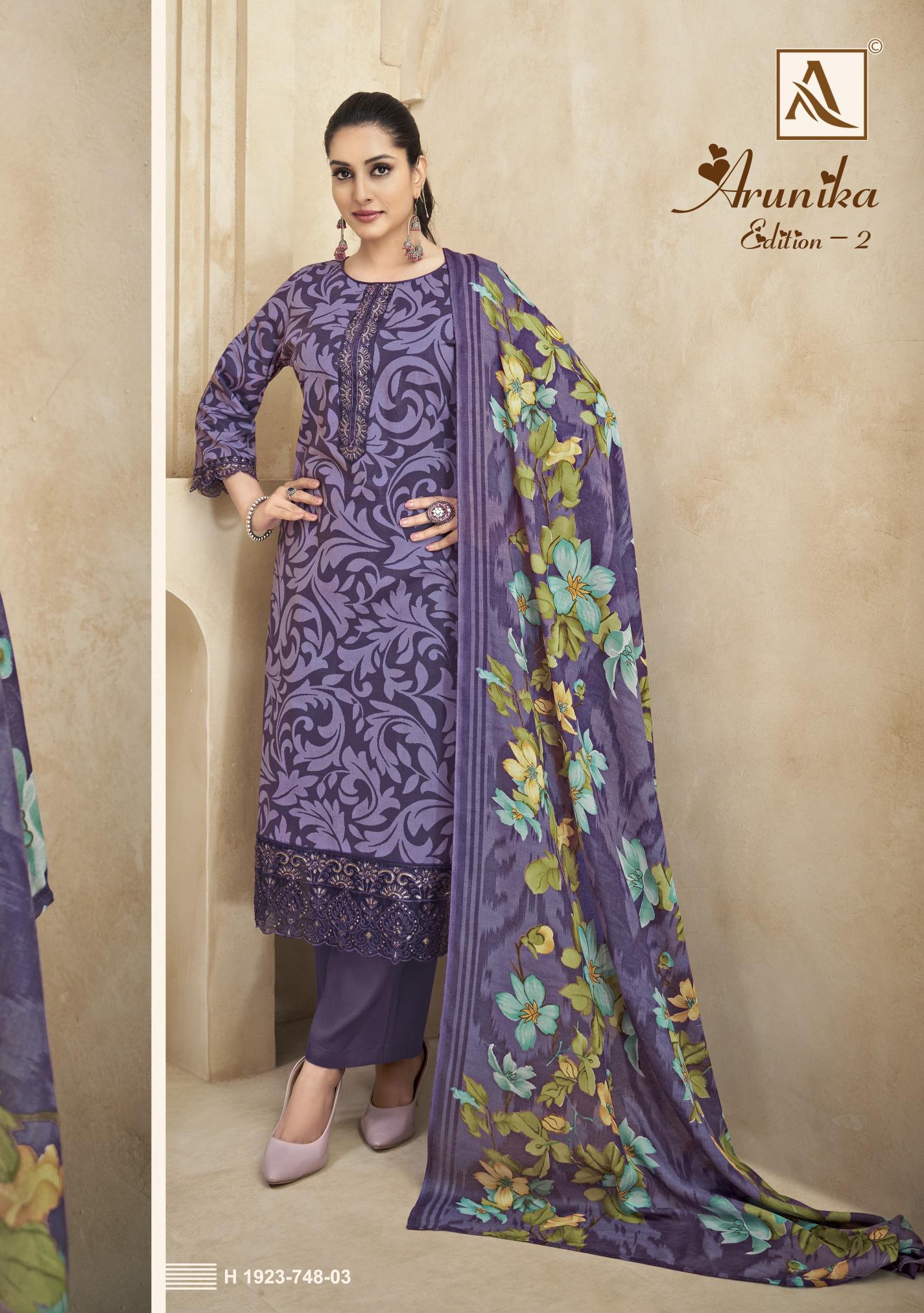 Alok Arunika Vol 2 Catalog dress material wholesale price in india