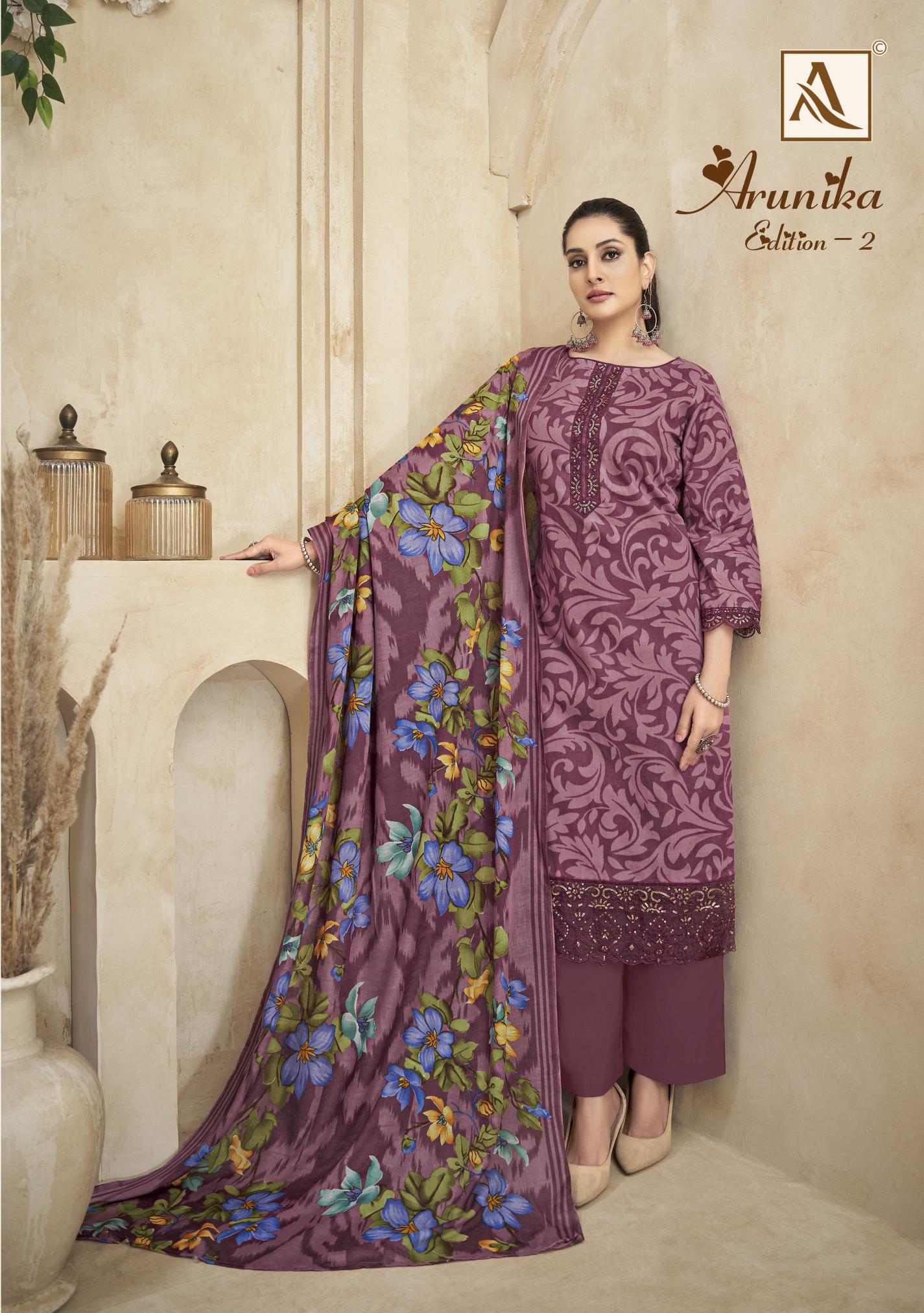 Alok Arunika Vol 2 Catalog dress material wholesale price in india