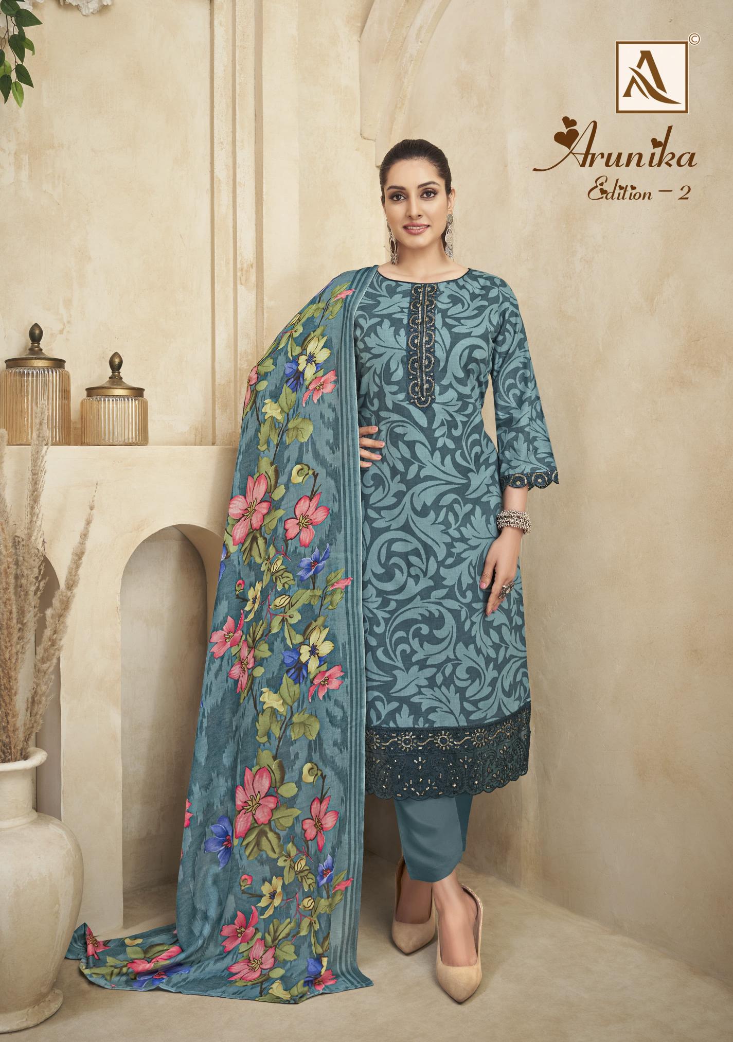 Alok Arunika Vol 2 Catalog dress material wholesale price in india