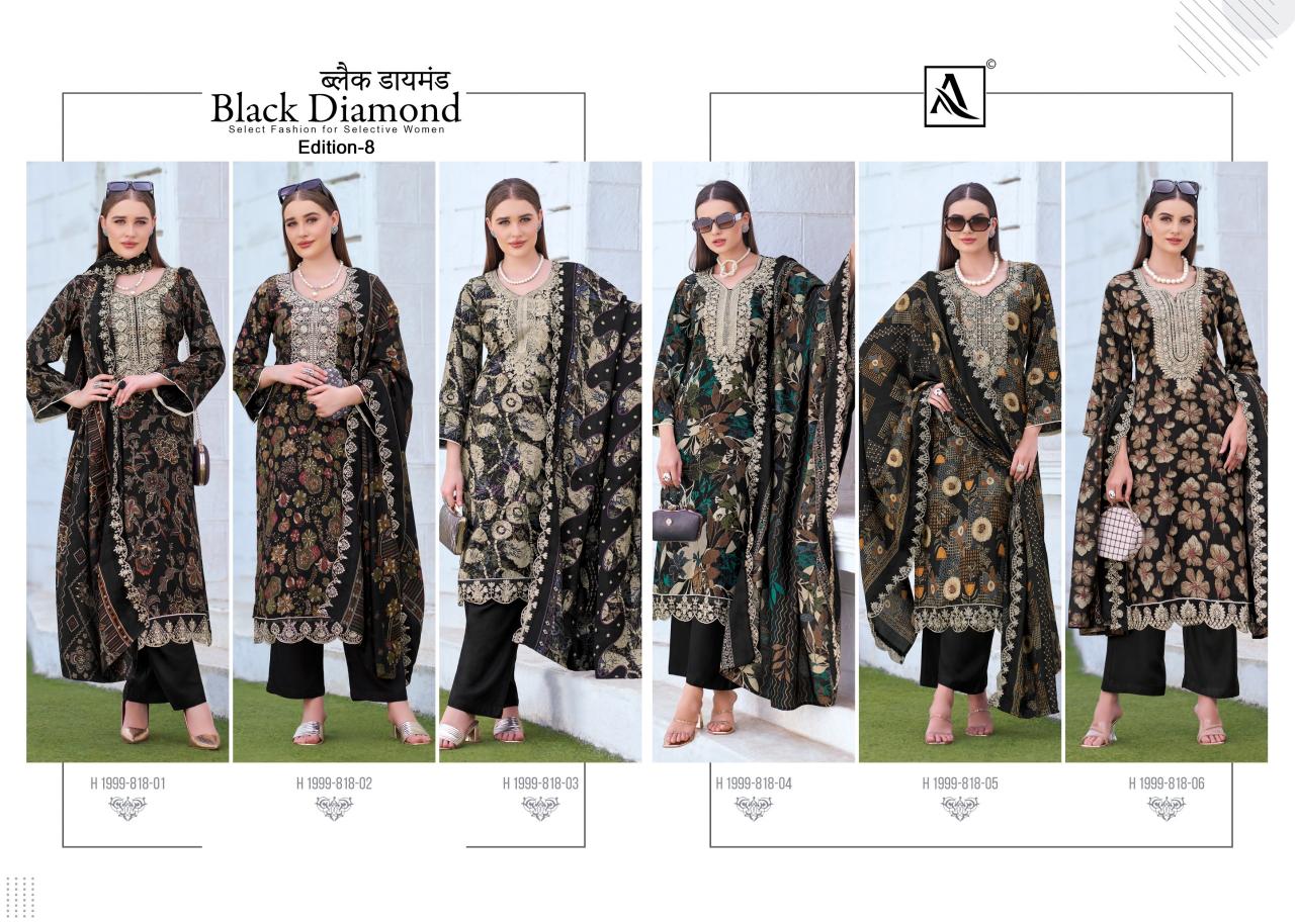 Alok Black Diamond Vol 8 Catalog designer dress materials wholesale online