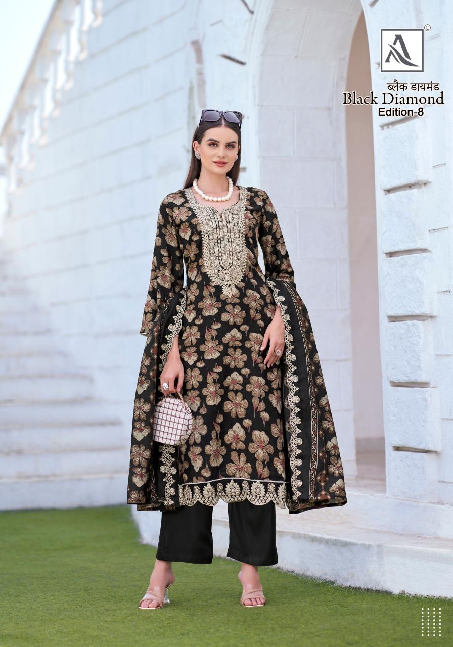 Alok Black Diamond Vol 8 Catalog designer dress materials wholesale online