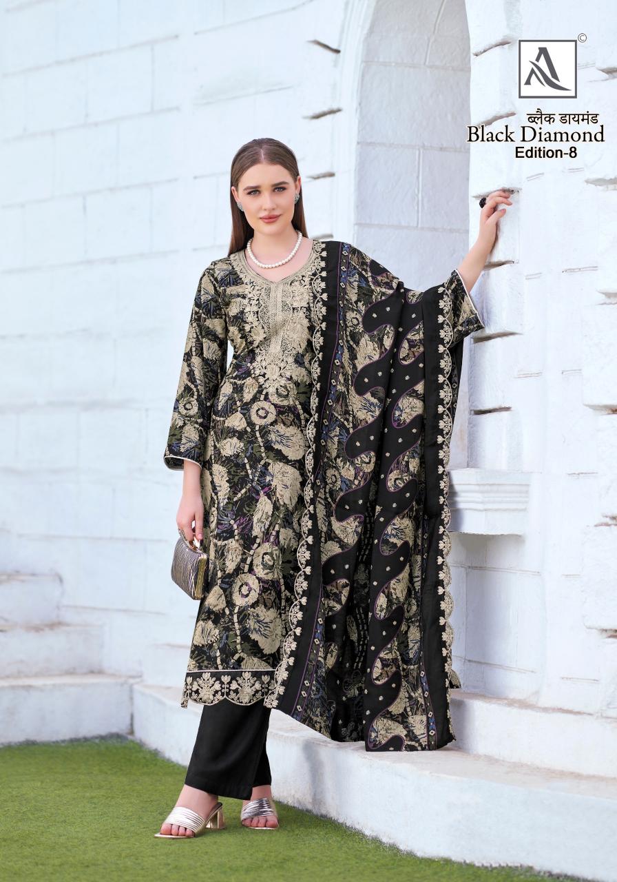 Alok Black Diamond Vol 8 Catalog designer dress materials wholesale online