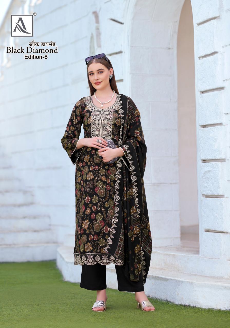 Alok Black Diamond Vol 8 Catalog designer dress materials wholesale online