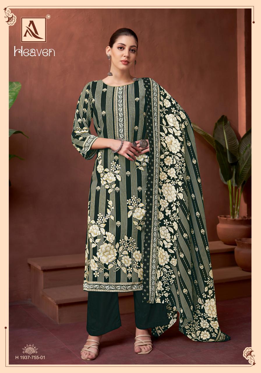 Alok Heaven catalog wholesale cotton dress materials in hyderabad