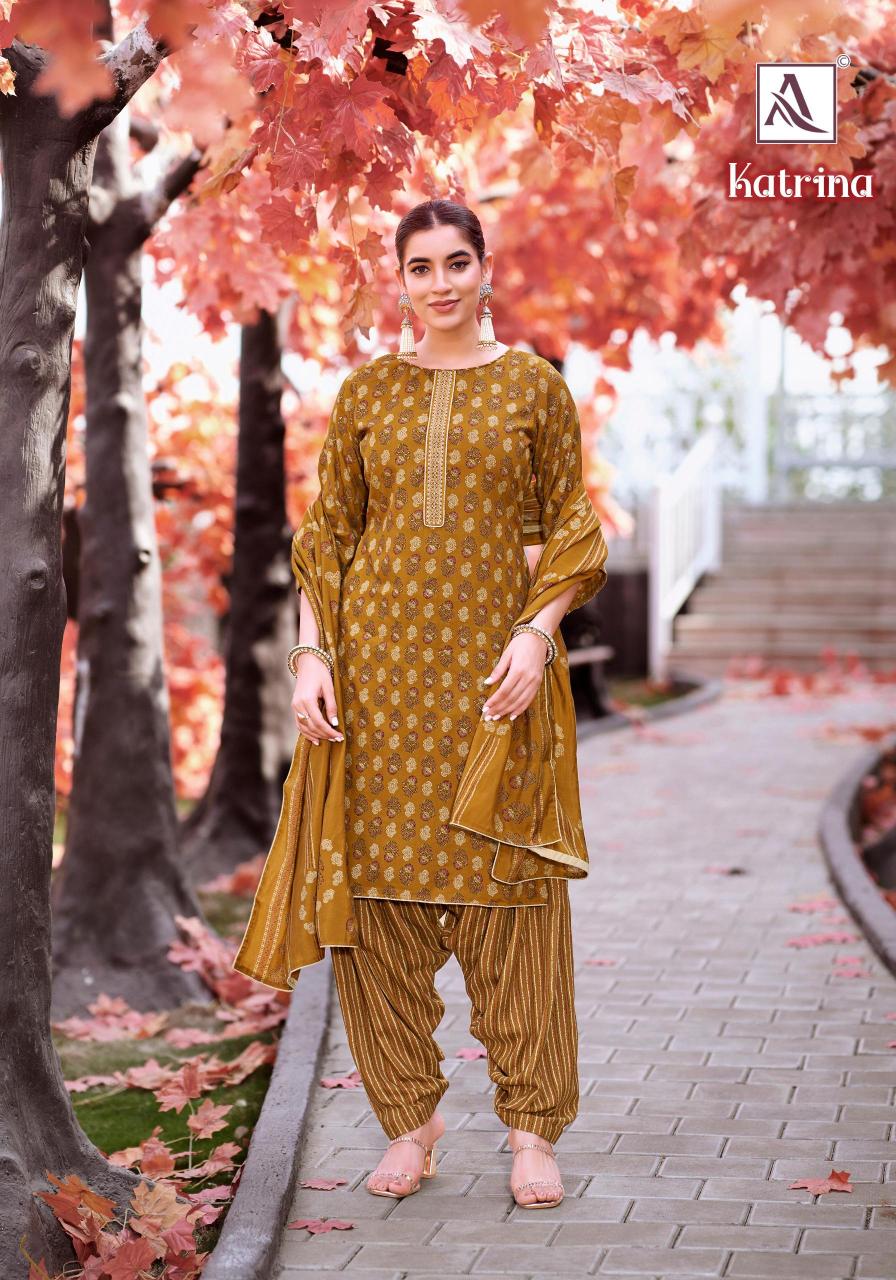 Alok Katrina catalog buy dress material in wholesale