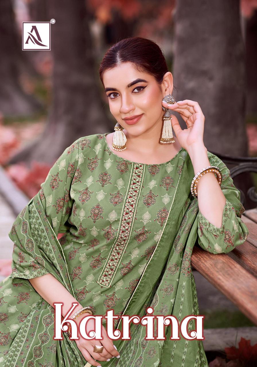Alok Katrina catalog buy dress material in wholesale