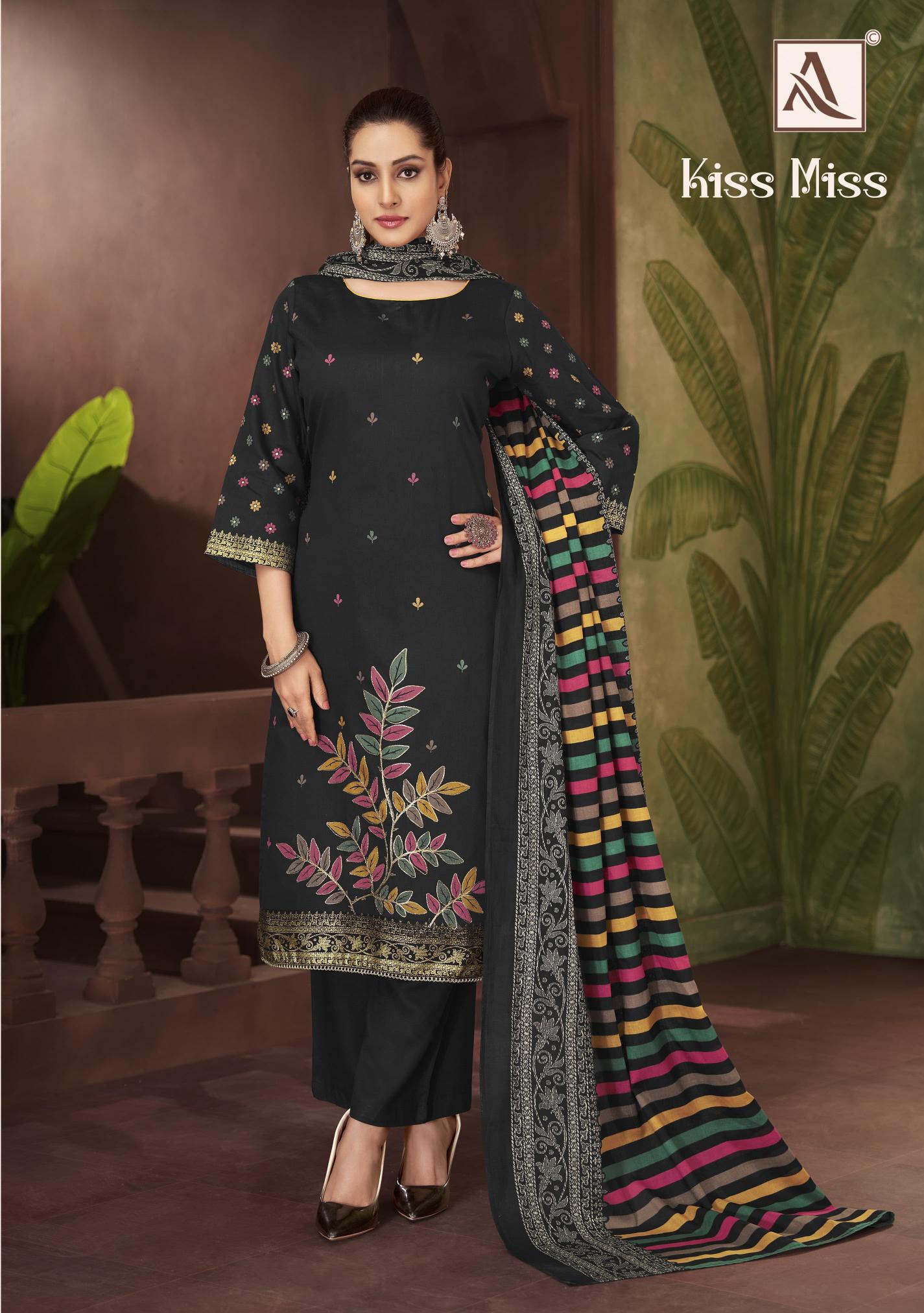 Alok Kiss Miss catalog surat dress material for sale