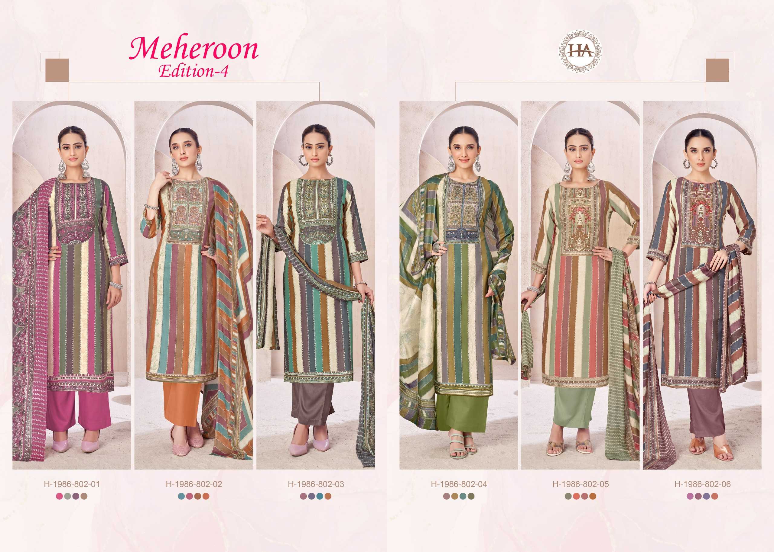 Alok Meheroon vol 4 catalog surat dress material wholesale price