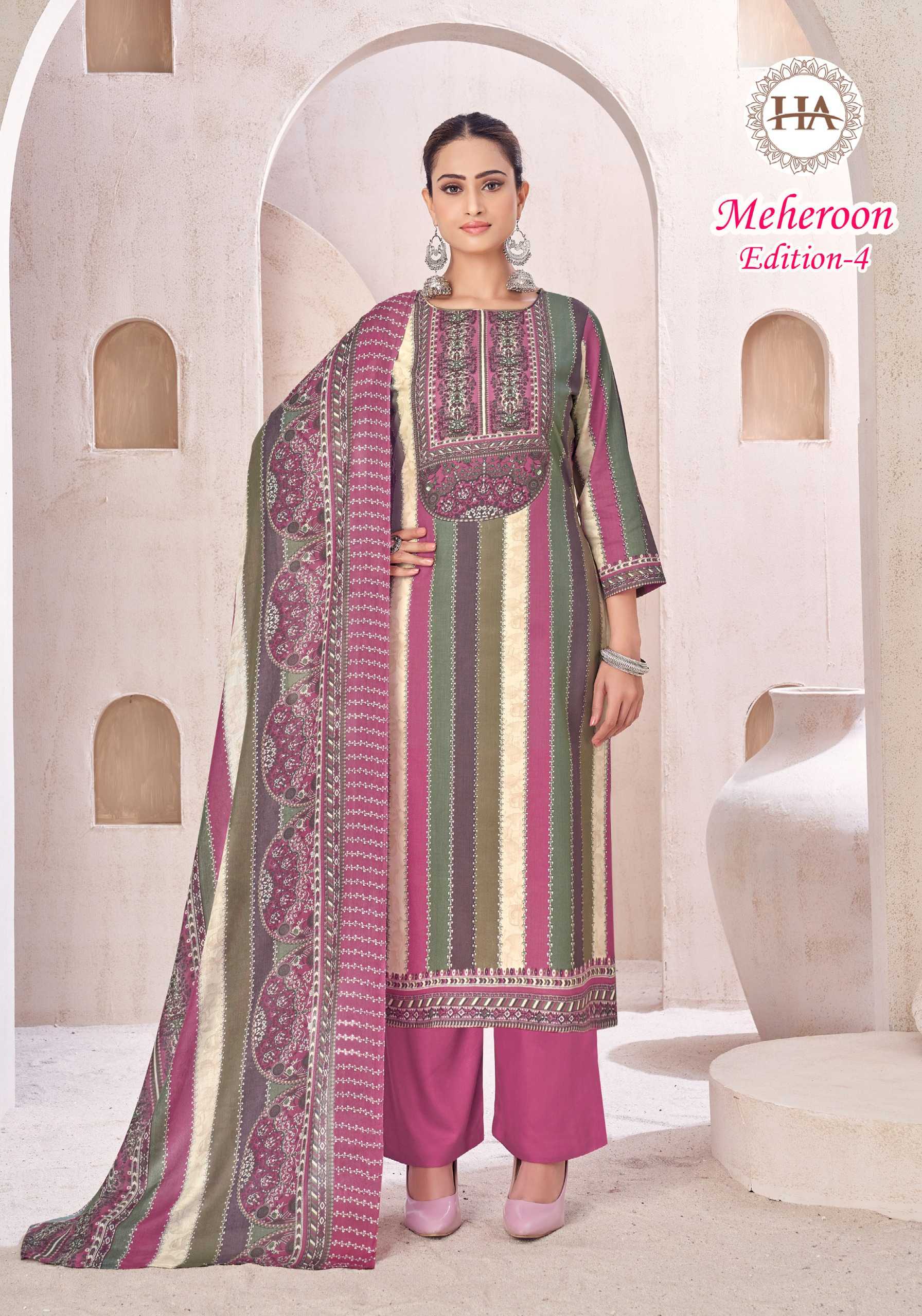 Alok Meheroon vol 4 catalog surat dress material wholesale price